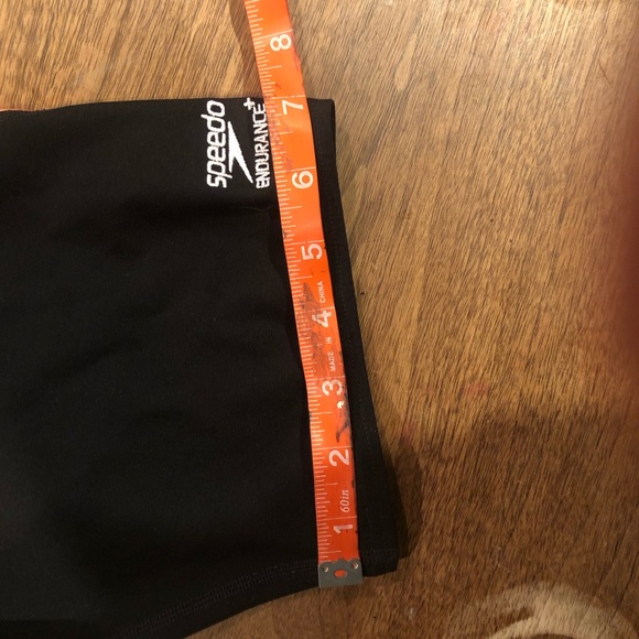Speedo Endurance Mens shorts size 34 black red compression - Picture 6 of 9